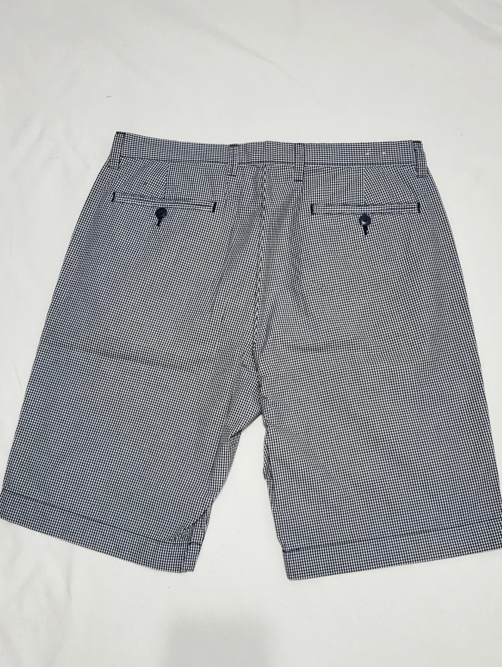 J. Crew Black White Gingham Plaid Shorts Mens 32 Waist